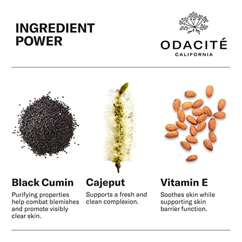 Odacité Bl+C Serum Concentrate for Face, Luxury Black Cumin + Cajeput Pore-Clearing Facial Oil for Pimples & Blemishes, Vegan Vitamin E Spot Treatment for Oily, Acne-Prone Skin, 0.17 fl oz - Thumbnail 3