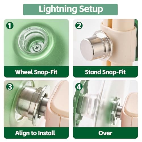 FunstersTail Super Silent Hamster Wheel 8.7 Inch, Magnetic Large Rat Wheel for Chinchilla, Gerbil, Guinea Pig, Cat, Mouse, Sugar Glider and Dwarf, Syrian Hamster Accessories (Avocado Green) - Thumbnail 4