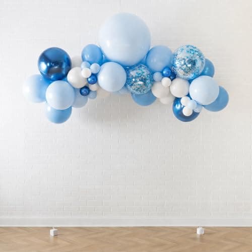 NUTTYBASH Blue and White Balloons for Baby Shower Bridal Shower Decorations - Thumbnail 6