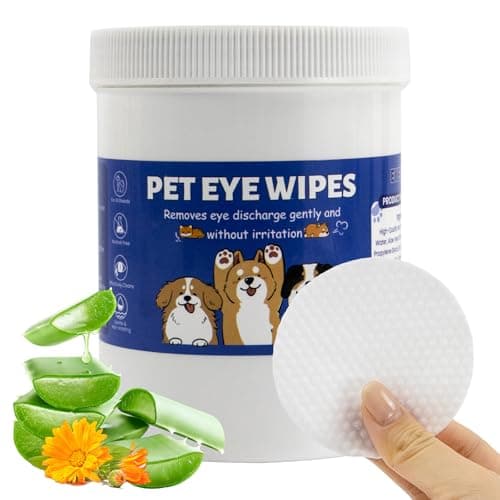 UrbanAbode 180Pcs Tear Stain Remover Wipes for Dogs & Cats – Pre-Moistened Dog Eye Wipes, Textured Pads for Cleaning Tear Stains, Discharge – Pet Eye Wash Cleaner for Eyes, Wrinkles & Face Care