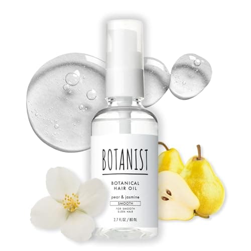 Botanist Natural Hair Oil for Frizzy Hair, Organic Hair Oil for Women, HAIR OIL Spray for Men with Jojoba Oil, Protein, Organics Extract & Squalane, Hair Scalp Oil from Japan 2.7 Fl Oz Pear & Jasmine - Image 1