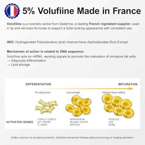 YouthVibe Lip Mask Overnight Moisturizing - Nourish & Hydrate, Antioxidants, 5% Volufiline, Squalane, Shea Butter, PDRN & Collagen Sleeping Lip Treatment for Dry & Flaky Lips - Thumbnail 5