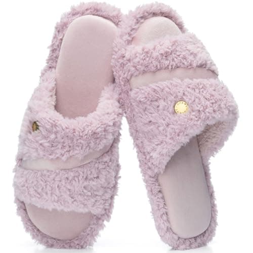 GOEWY Open Toe Womens Slippers Indoor Outdoor Comfy Memory Foam Slip On House Bedroom Slides Shoes Gifts for Women Her Mom - Image 1