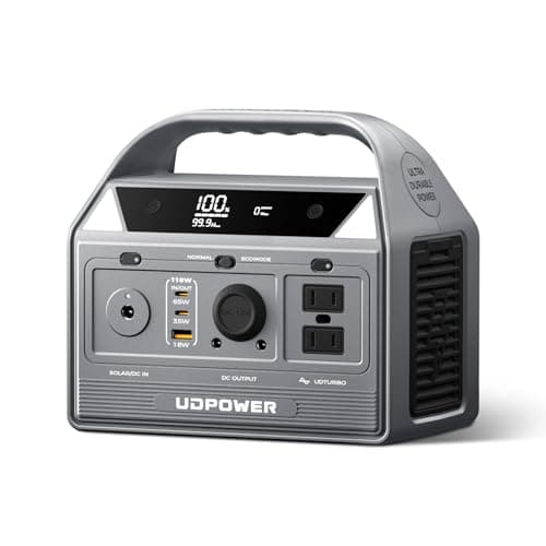 UDPOWER C400 256Wh Portable Power Station | 400W (800W Surge) Pure Sine Wave AC Outlet + PD3.0 USB-C | Solar Generator for Camping, Emergencies, CPAP - Image 1