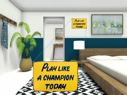 Carastora Vintage Metal Tin Sign Funny Sarcastic Party Wall Art Decor Signs Play Like A Champion Today Tin Metal Tin Sign Tin Plate Sign Wall Art Decor Tin Sign For Bar Restaurant Cafe Man Cave Pub - Thumbnail 4