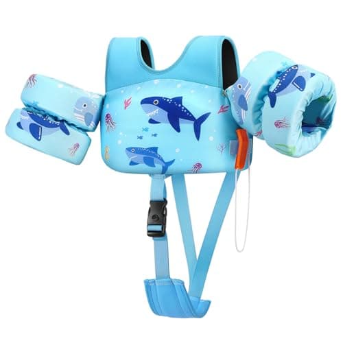 HeySplash Toddler Swim Vest, Toddler Floaties Fit 13-30 Lbs, Puddle Kids Jumper with Adjustable Strap, Pool Float Jacket Arm Floaties Baby Floatie Water Wing, Pool Sea Swimming Aid - Image 1