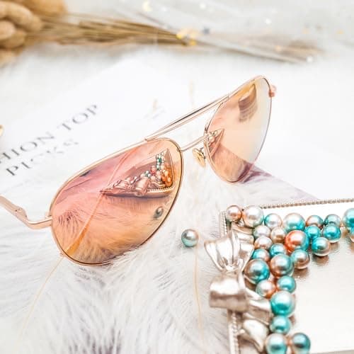 SUNGAIT Women's Lightweight Oversized Aviator Sunglasses - Classic Style Polarized Lens - Thumbnail 2