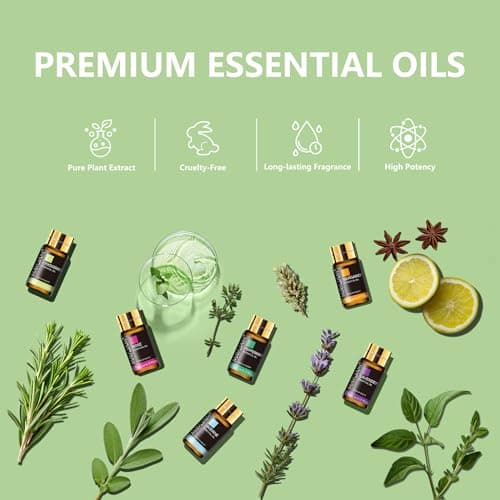 MAYJAM Tea Tree 20 Pcs Pure Essential Oil Gift Set, for Diffuser, Humidifiers, Skin Care, Massage, Fragrance Oil Scent for DIY Candle and Soap Making, Gift for Friend (5ML) - Thumbnail 3