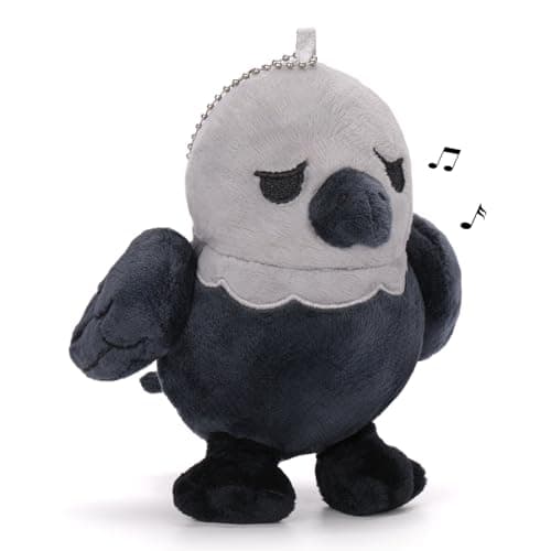 Dalycro TikTok Sad Bird Plush with Sound – Soft Emotional Inspiring Bird Stuffed Animal, Cute Plush Toy for Positive Vibes, Birthday Gift for Men, Women & Friends (Grey)