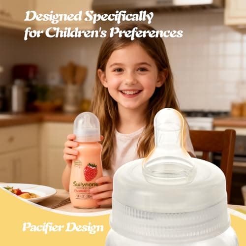 280ml Yogurt Drink Reusable Glass Bottle, 3-Pack Mixed Flavors Drinkable Yogurt - Fun Gift Box, Birthday & Holiday Present. - Thumbnail 4