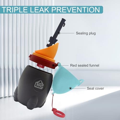 DIJIAMEIYA Portable Potty for Kids – Leak-Proof Rocket Travel Urinal for Boys & Girls, Lightweight Road Trip Essential for Car, Camping, Potty Training, Easy-Clean Reusable Pot(Quiet Blue) - Thumbnail 3