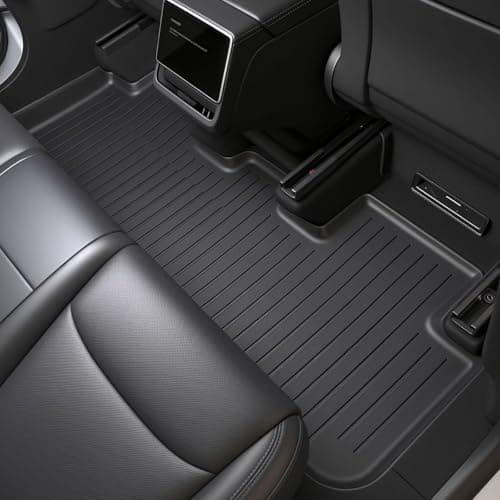 SUPER LINER Tesla Model Y Juniper 2025 2026 Floor Mats & Cargo Liners Full Set 10 PCS Extra-Thick TPE CabinProtect™ for 5-Seater | All-Weather Pet & Child-Friendly Accessories(Not for Standard) - Thumbnail 5