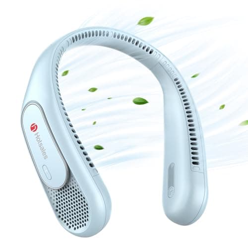 Hotsales Neck Fan, Hands Free Bladeless Neck Fans Portable Rechargeable, 6000 mAh Battery Operated Wearable Personal Fan, Cooling Neck Fan, 3 Speeds, USB Fan Gifts for Men, Women, Travel, Outdoor - Image 1