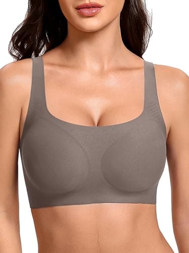 Avidlove Womens Wireless Push Up Bras for Women No Underwire Seamless Full Coverage Supportive T Shirt Everyday Bras Grey - Image 1