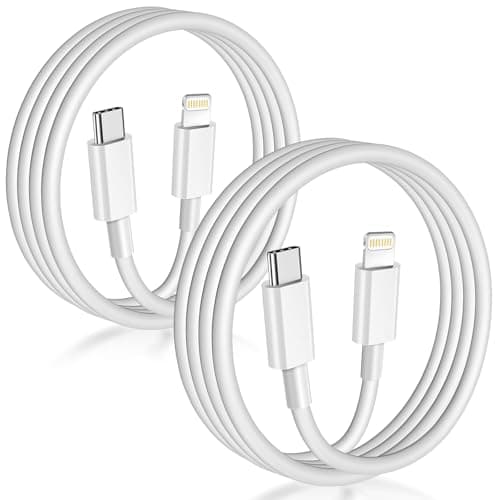 USB C to Lightning Cable [Apple MFi Certified] 2Pack 6FT iPhone Fast Charger Cable Power Delivery Type C Charging Cord Compatible with iPhone 14 13 12 11 Pro Max X XS XR 8 7 6s Plus SE，White - Image 1