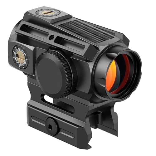 CVLIFE EagleFeather X Solar Multi-Reticle Red Dot Sight for Rifle,1x20mm 2MOA Dot 40MOA Circle Motion Awake Solar Optics with Quick Detach Mount Flip Up Covers,IPX7 Waterproof Fogproof - Thumbnail 6