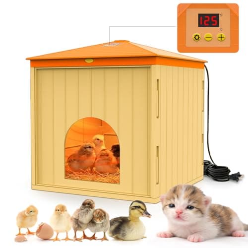 Smart Chicks Coop Heater,2026 Upgraded Chick Heater with Auto Temperature Controllers & Heat Circulating Fan, Winter Brooder House for Chicks,UL-Compliant,Safe for Bird,Little Animal - Image 1