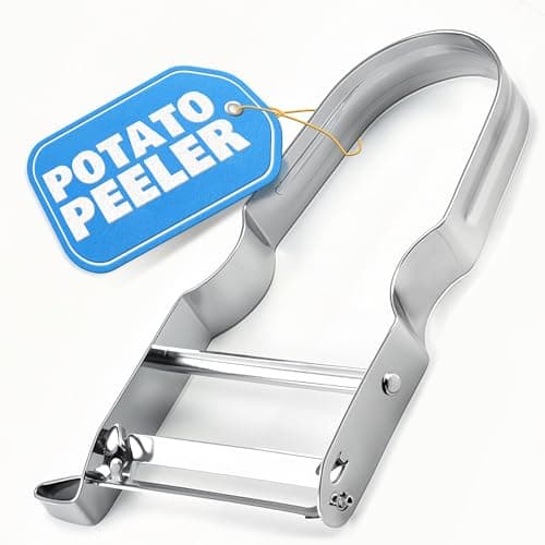 Vegetable Peeler – Multifunctional Stainless Steel Potato Peeler, Durable & Corrosion Resistant, Ergonomic Handle for Easy Use, Potato Peelers for Vegetables, Dishwasher Safe - 4.45"L x 2.64"W - Image 1