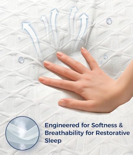 AVIKEN Waterproof Mattress Protector Full Size, Soft Breathable Mattress Pad with Deep Pocket 8"-21", Noiseless 3D Air Fabric Cooling Mattress Cover for Bed, Machine Washable, White - Thumbnail 3