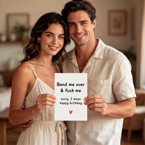 Birthday Gifts for Men Him, Funny Birthday Cards for Men Boyfriend Husband, Unique and Unusual Mens Gifts for Husband, Naughty Gag Couples Gift for Boyfriend, Greeting Cards - Thumbnail 3