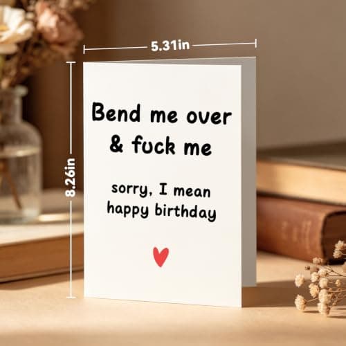 Birthday Gifts for Men Him, Funny Birthday Cards for Men Boyfriend Husband, Unique and Unusual Mens Gifts for Husband, Naughty Gag Couples Gift for Boyfriend, Greeting Cards - Thumbnail 4