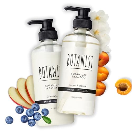 BOTANIST Keratin Shampoo and Conditioner Set for Women & Men, Argan Oil Shampoo & Conditioner with Collagen, Protein & Jojoba, Sulfate Free Natural Shampoo & Conditioner from Japan 31.7Fl Oz MOIST - Image 1