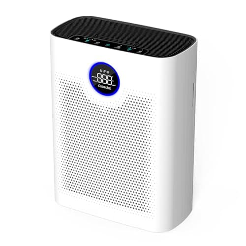 Air Purifiers for Home Large Room Up to 2216 Ft², Cobectal Pet Air Cleaner with H14 True HEPA 3-in-1 Filter, PM2.5 Air Quality Sensor, Aroma Function, Room Air Purifier for Home, Office, RVs, White - Image 1