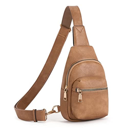 CLUCI Small Sling Bag for Women, Leather Crossbody Fanny Packs Trendy, Women's Chest Bag - Image 1