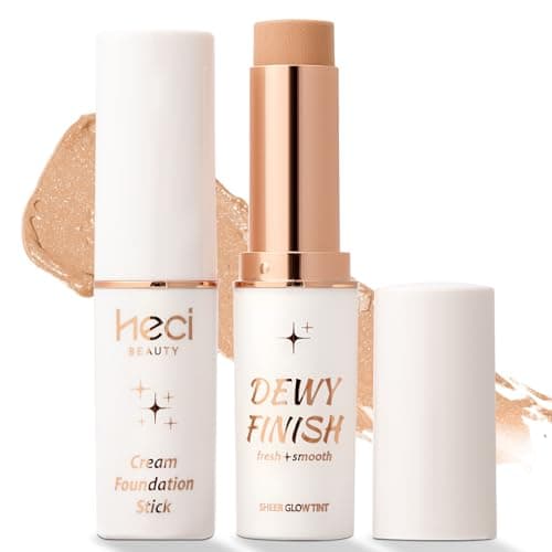 HECI BEAUTY Skin Tint Foundation Stick, Balm to Cream Foundation with Light to Medium Coverage, Infused with Hydrating Ingredients, Toffee, 0.25 oz - Image 1