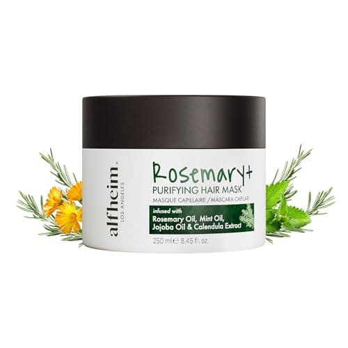 ALFHEIM Rosemary+ Purifying Hair Mask – Deep Hydrating & Balancing Treatment for Oily & Fine Hair with Rosemary, Peppermint & Jojoba Oils – Strengthens, Smooths & Refreshes – Sulfate Free – 8.45 oz - Image 1