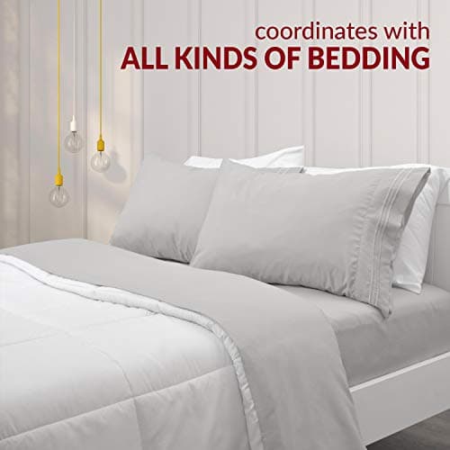 Mellanni Pillow Cases - Luxury, Extra Soft, Cooling Pillow Covers - 2 PC Iconic Collection Pillowcases - Envelope Closure (King 20"x40", White) - Thumbnail 5