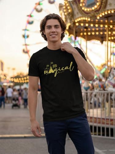 Princess Security Shirt Men Magic Kingdom Magical T-Shirt Girl Dad Birthday Party Cool Family Trip Short Sleeve Black - Thumbnail 5