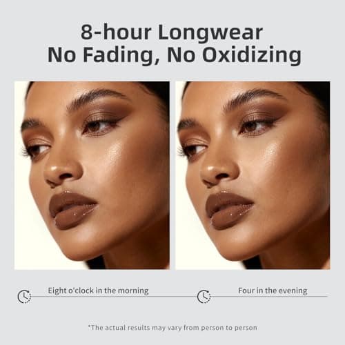 BEAUTNICE Long Wear Light Foundation, 8H Lightweight Full Coverage, Sweat & Oil Resistant, Velvet-silk Matte Finish, Liquid Foundation Makeup For All Skin Types, 1 Fl Oz, #02 Rich Caramel - Thumbnail 3