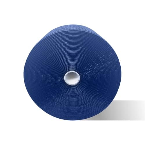 42 ft Gymnastics Mat Hook for Carpet Bonded Foam, 4" Wide Hook Mat Fastener for Tumbling, Fastener Nylon Hook Mats for Cheerlead Gym Floor, Blue - Image 1