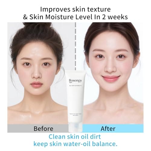 BOSONGY Cleansing Foam Amino Acid Face Wash120ml(4.05fl.oz) Gentle Korean Skincare Cleanser with Ceramide,pH-Balanced for Sensitive Skin, Removes Sunscreen &Light Makeup, Hydrating&Skin Revitalizing. - Thumbnail 3