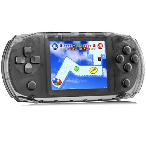 16 Bit 3.2" IPS Large Screen Handheld Game Console for Kids Preloaded 100 Retro Video Games, Portable Gaming System Rechargeable Battery, Mini Travel Electronic Toy Gifts for Boys Girls (Black)