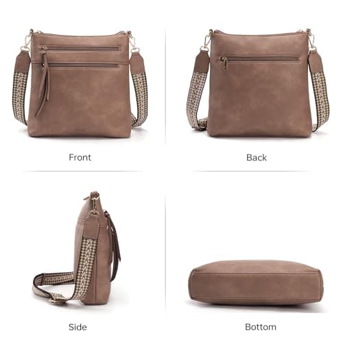 GEMIU Crossbody Purses for Women Multi Pocket Crossbody Bags for Women Trendy Dark Taupe - Thumbnail 6
