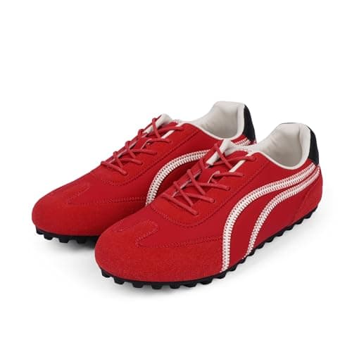 QIY Sneakers for Women Casual Red Women's Fashion Sneakers Comfortable Red Walking Tennis Shoes Slip on Fall Cute Shoes 2026 Size 11 - Thumbnail 5