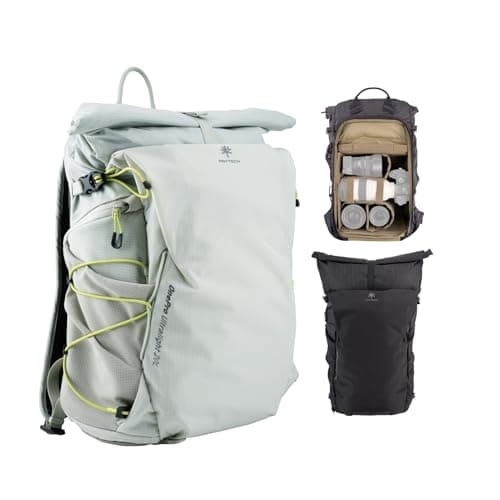 PGYTECH OnePro Ultralight Camera Backpack, Expandable Camera Bag 20L for Photographers, Outdoor Travel Bag with Dividers and 14" Laptop Sleeve, Compatible with DSLR/Drones/Mirrorless (Misty Green) - Image 1