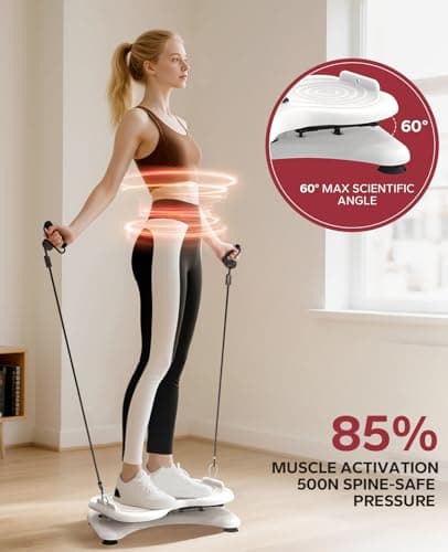 HAPBEAR Waist Twister Machine with LCD Display, 330LBS Capacity - Noiseless Ab Workout Board for Core Exercise & Slim Waist - Anti-Slip Home Gym Fitness Equipment - Thumbnail 6