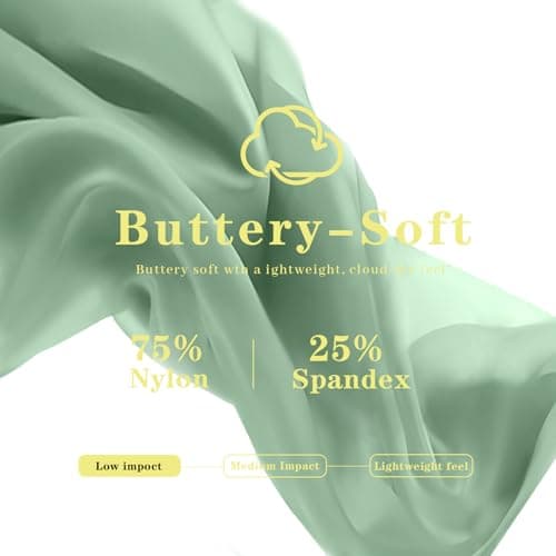 AMLEER Women's V Waist Side Split Wide Leg Yoga Leggings - High Waisted Crossover Stretchy Workout Flare Yoga Pants（Grass Green, Large - Thumbnail 6