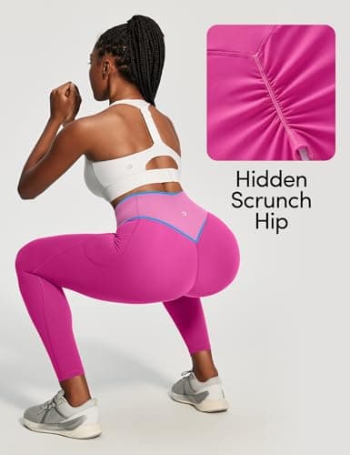 IUGA Scrunch Butt Lifting Leggings for Women Workout Tummy Control No Front Seam Compression Leggings with Pockets Yoga Pants - Thumbnail 4