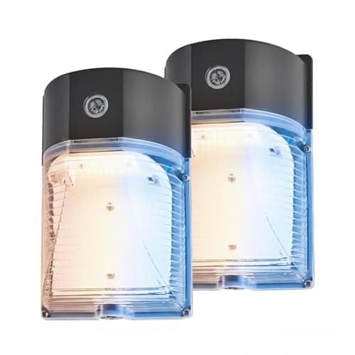 JMKMGL LED Wall Pack Light with Photocell, 26W/18W/13W Selectable & 3CCT 3000K/4000K/5000K,Dusk to Dawn IP65 Waterproof Outdoor Security Light for Garage, Yard, Commercial Warehouse, ETL Listed - Image 1