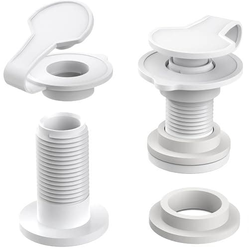 2 Pack 1.5” Cooler Drain Plug Replacement Kit for Coleman Xtreme – Exact Fit, No Leaks, Cap + Shaft + Gasket Included - Image 1