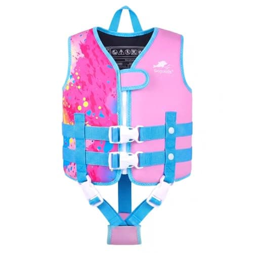 Gogokids Swim Vest for Toddler & Kid 1-2-3-4-5, Adjustable Buoyancy Swimming Vest for Kid Learn to Swim, Toddler Floaty with Removeable Floats and Dual Safety Straps Buoyancy Aid for Pool Beach Puddle - Thumbnail 6