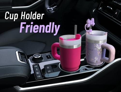 DLOCCOLD 16 oz Stainless Steel Tumbler with Lid and Straw, Double Wall Vacuum Insulated Travel Tumbler with Straw Cover Cap, Reusable Travel Coffee Mug, Cupholder Friendly, Leak Resistant - Thumbnail 4