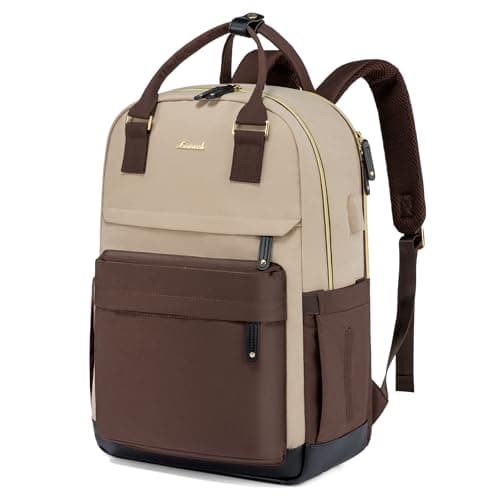 LOVEVOOK Travel Laptop Backpack Women, 17.3 Inch Anti-theft Laptop Bag with USB Port, Fashion Waterproof Computer Backpacks Teacher Nurse Backpack Purse for College Work - Image 1