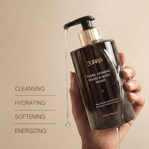 Juara 13.5 Fl Oz Hand & Body Wash - Hydrating Daily Cleanser with 72-Hour Moisture Magnet - Gentle Lather (Candlenut) - Thumbnail 6