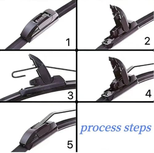 Premium All-Season Windshield Wiper Blades – Streak-Free, Quiet Performance | Durable Rubber, Easy Installation, Fits Most Cars (22''+22'') - Thumbnail 3