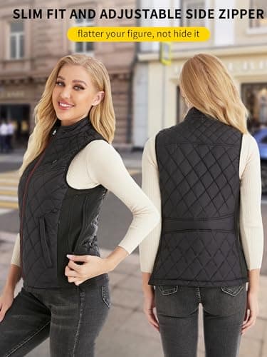 PETREL Heated Vest for Women with Battery Pack, Included 5V 16000mAh, Electric Rechargeable Heated Coat, Lightweight heated jackets for women with 3 Heating Levels, Heating Vest for Hunting & Cycling - Thumbnail 2
